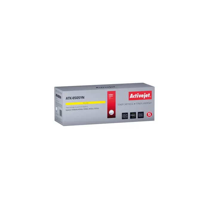 Activejet ATK-8505YN toner (replacement for Kyocera TK-8505Y; Supreme; 20000 pages; yellow)