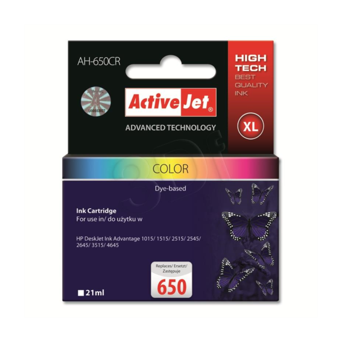 ActiveJet color ink HP CZ102AE 650