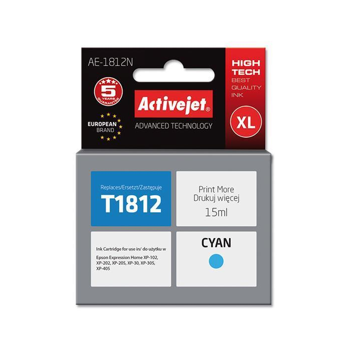 ActiveJet cyan ink Epson T1812