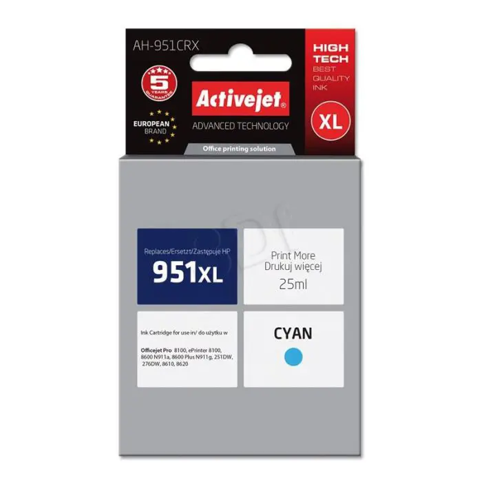 ActiveJet cyan ink HP CN046AE 951XL