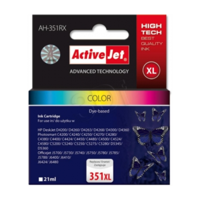 ActiveJet HP CB338 351XL Color Ink Kit