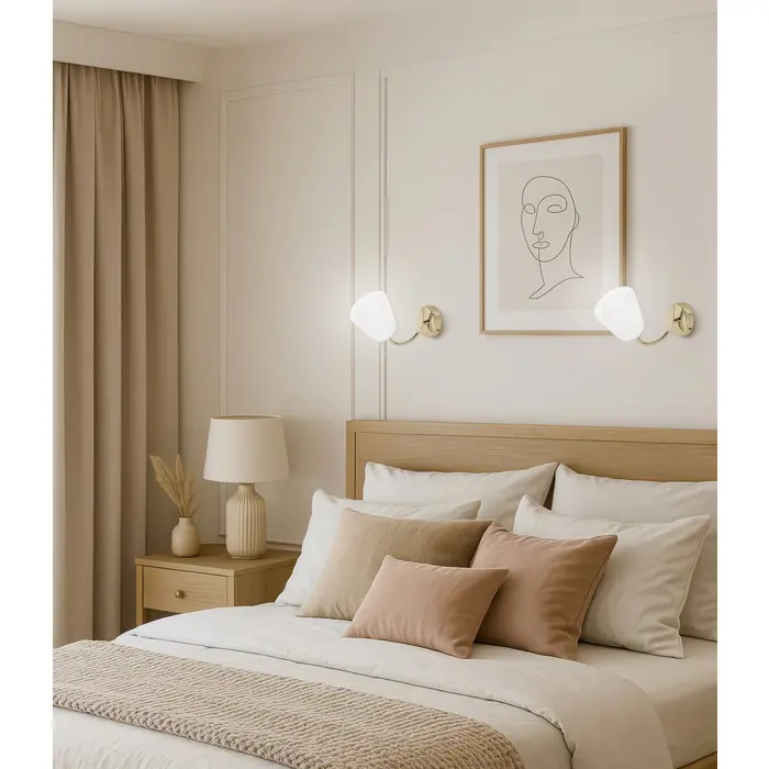 Activejet Wall lamp AJE-EMILY 1P GOLD E27 1x40W