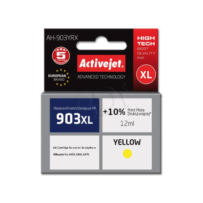 ActiveJet yellow ink HP 903 XL T6M11AE
