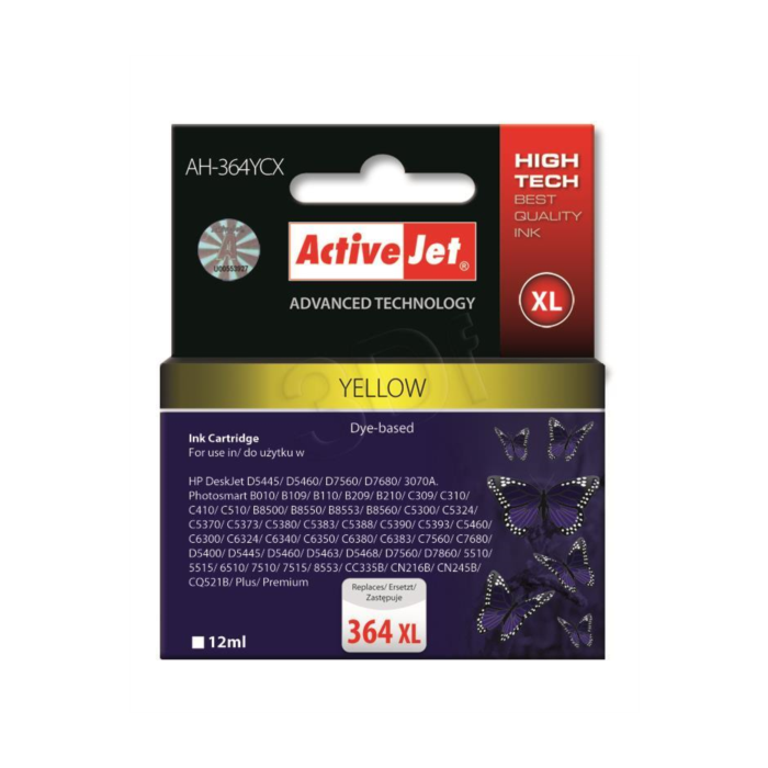 ActiveJet yellow ink HP CB325EE 364 XL