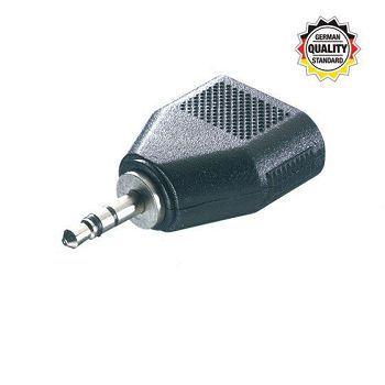 Adapter VIVANCO 46064, 3.5mm jack M na 2x 3.5mm jack Ž