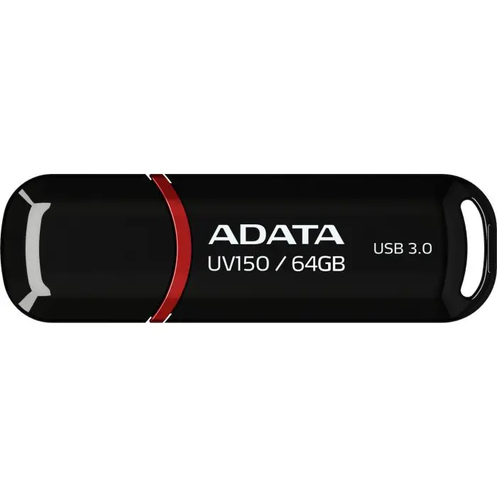 ADATA DashDrive UV150 64GB, USB flash drive (black / red, USB-A 3.2 (5 Gbit / s))