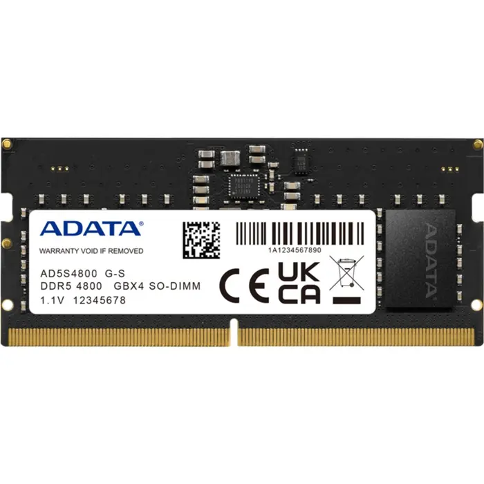 ADATA DDR5 16GB - 4800 - CL - 40 - ECC - SO-DIMM - AD5S480016G-S - Premier - black