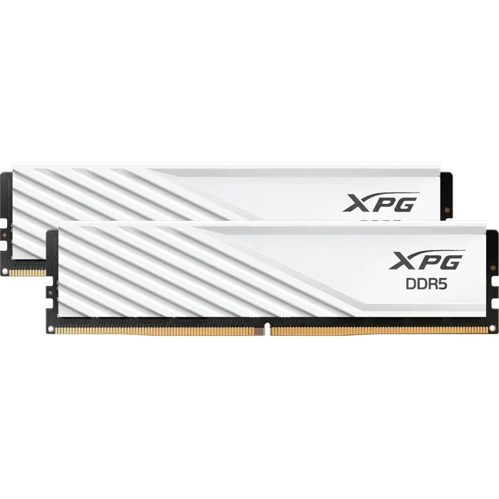 ADATA DDR5 - 32GB - 6000 - CL - 34 (2x 16 GB) Dual Kit, RAM white, AX5U6000C3416G-DTLABRWH, XPG Lancer Blade RGB, INTEL XMP, AMD EXPO