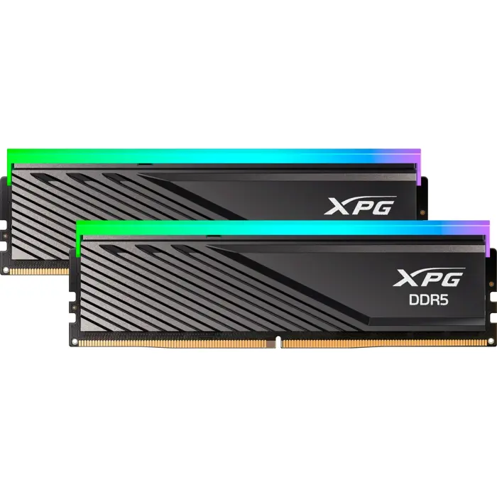 ADATA DDR5 - 32GB - 6400 - CL - 32 (2x 16 GB) dual kit, RAM (black, AX5U6400C3216G-DTLABRBK, XPG Lancer Blade RGB, INTEL XMP, AMD EXPO)