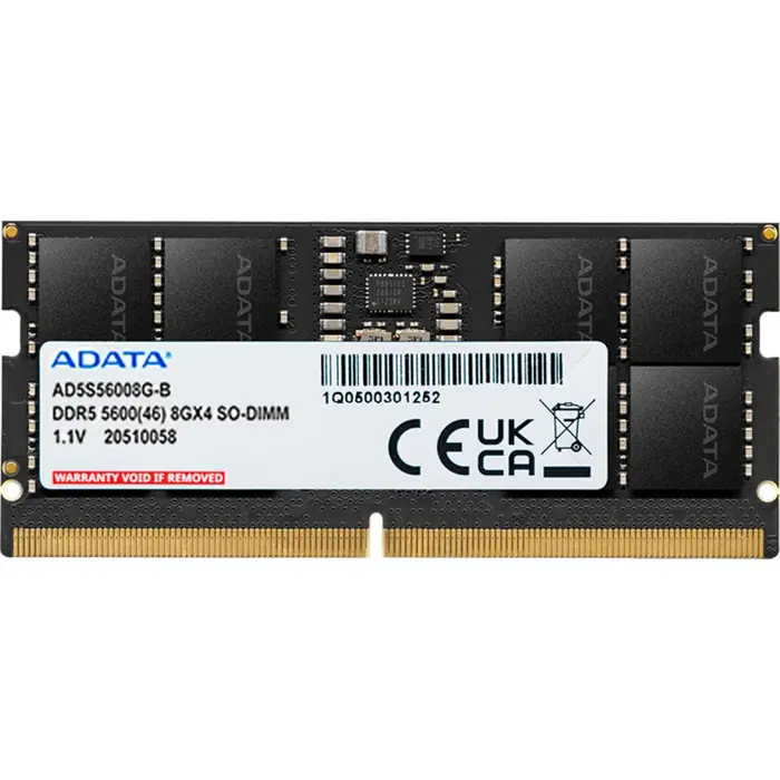 ADATA DDR5 - 8GB - 5600 - CL - 46, Single RAM (black, AD5S56008G-S, Premier Tray)