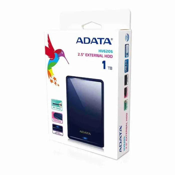 ADATA Ex HDD HV620 Slim, 1TB, usb3.1, plavi