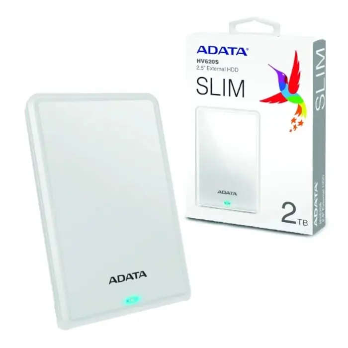 ADATA Ex HDD HV620 Slim, 2TB, usb3.1, bijeli