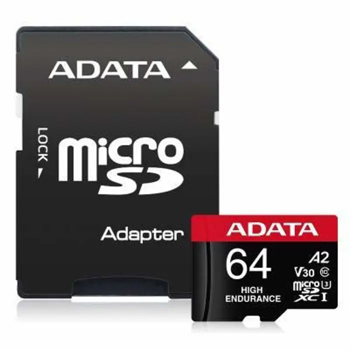 ADATA High Endurance 64 GB, memory card (Class 10, UHS-I U3, V30, A2)