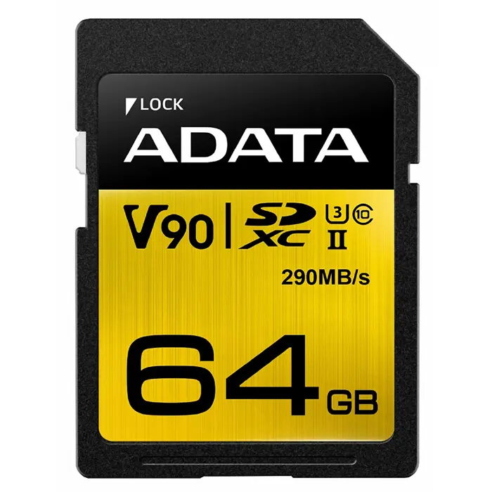 ADATA Premier One - 64 GB - SDXC memory card (UHS-II U3, V90)