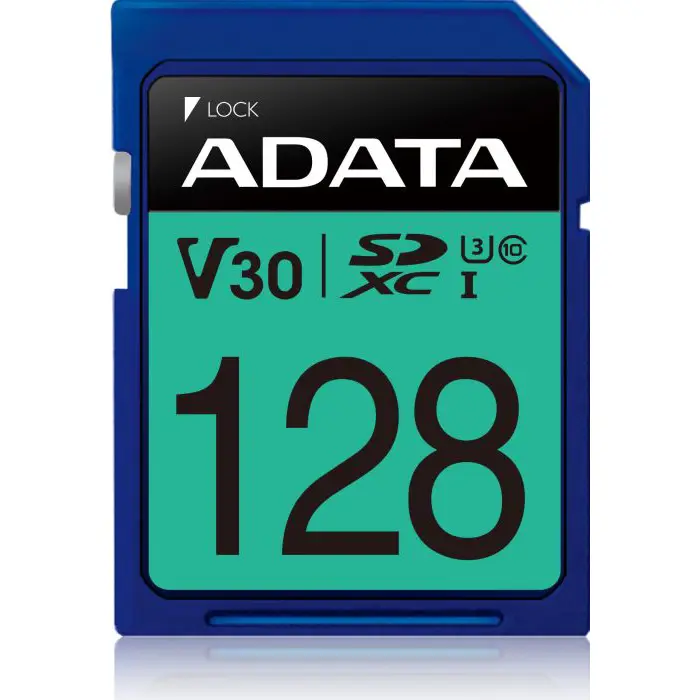 ADATA Premier Pro 128GB SDXC memory card (UHS-I (U3), Class 10, V30)