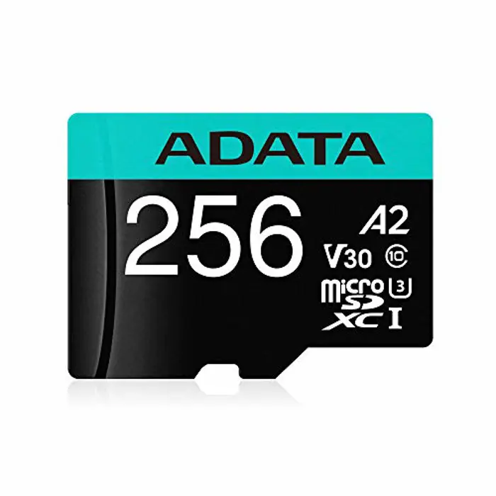 ADATA Premier Pro 256 GB microSDXC, memory card (Class 10, UHS-I U3, V30, A2)