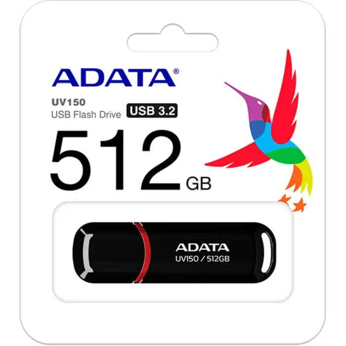 ADATA UV150 512 GB, USB stick (black/red, USB-A 3.2 Gen 1)