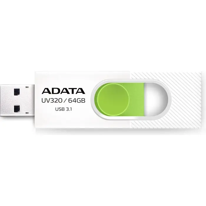 ADATA UV320 64GB, USB stick (white / green, USB-A 3.2 (5 Gbit / s))