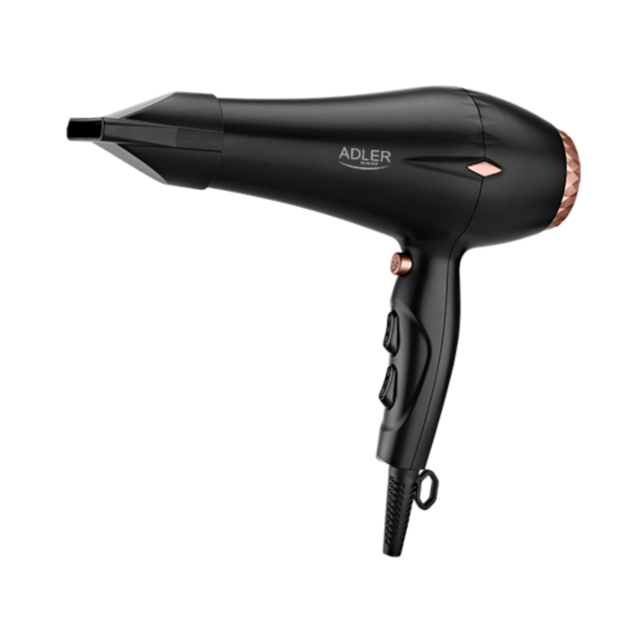 Adler hair dryer 2000 W black-gold