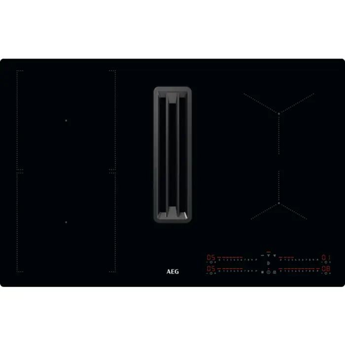 AEG CCE84543CB hob with integrated extractor fan