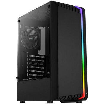 Aerocool Bionic v1 Midi-Tower, RGB, kaljeno staklo - crno ACCM-PV34013.11