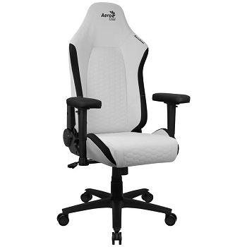 Aerocool Crown Leatherette Moonstone White Gaming Stolica, imitacija kože - bijela 