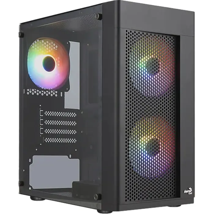 Aerocool Hexform G-BK-V2 (black, tempered glass)