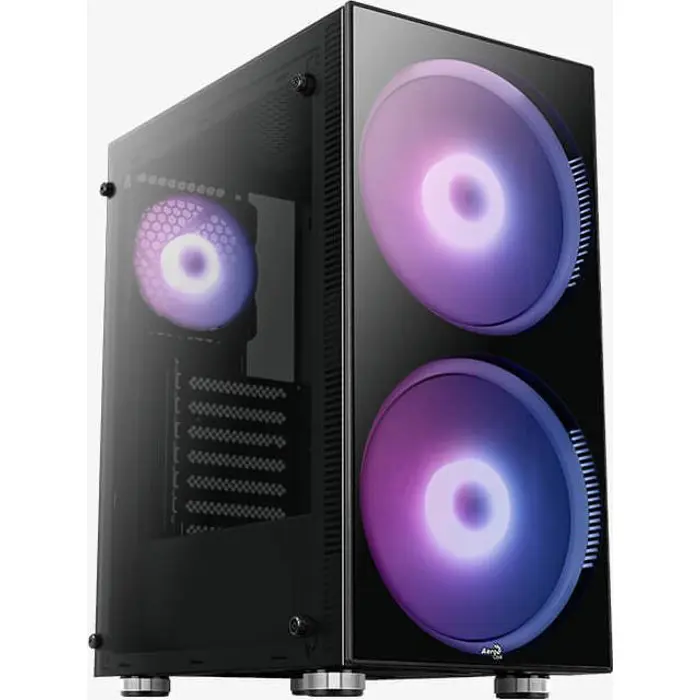 Aerocool Python, tower case (black, Tempered Glass)