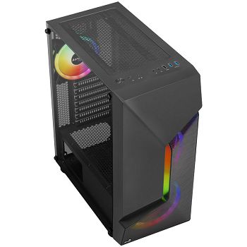 Aerocool Scape-G-BK-v2 Midi-Tower kućište, Tempered Glass, FRGB - crno ACCM-PV36033.11