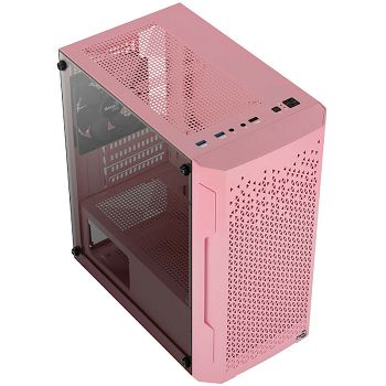 Aerocool Trinity Mini-Tower V1 kućište, Tempered Glass - ružičasto ACCS-PV32013.P1