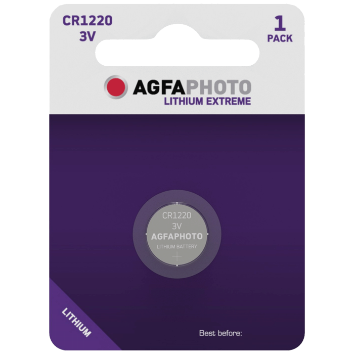 Agfa Baterija litijska CR1220, 3V dugmasta, blister pak. 1 kom. - APCR1220 B1