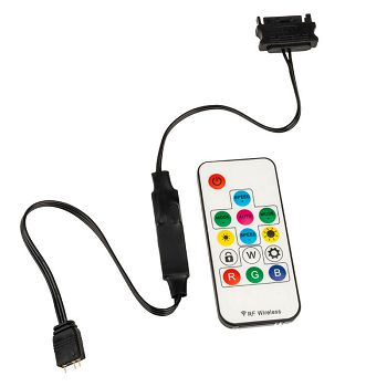 Akasa 3 Pin-RGB-Kontroler-Kabel sa Daljinskim AK-RLC-02