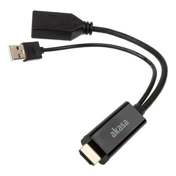 Akasa HDMI to DisplayPort Adapter Cable - black AK-CBHD24-25BK