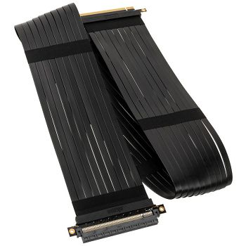 Akasa Riser Black XL, Premium PCIe 3.0 x 16 Riser Kabel, 100cm - black AK-CBPE01-100B