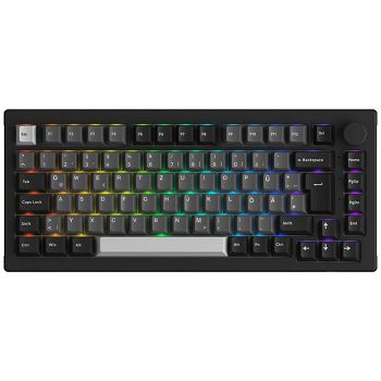 AKKO 5075B Plus S Black&Silver Gaming Keyboard - V3 Pro Cream Yellow 6925758625746