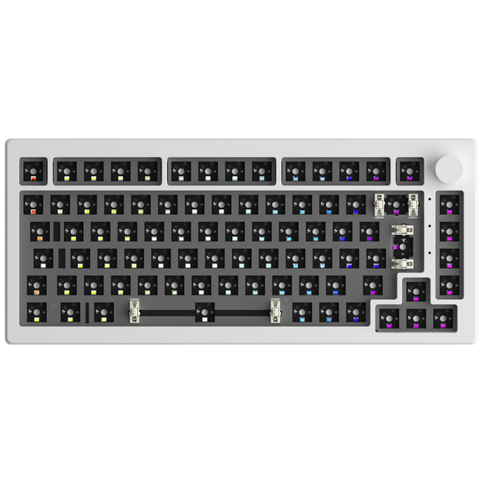 AKKO 5075B Via Barebone Gaming Tastatur, 75% - ANSI, Moon White-6925758632928