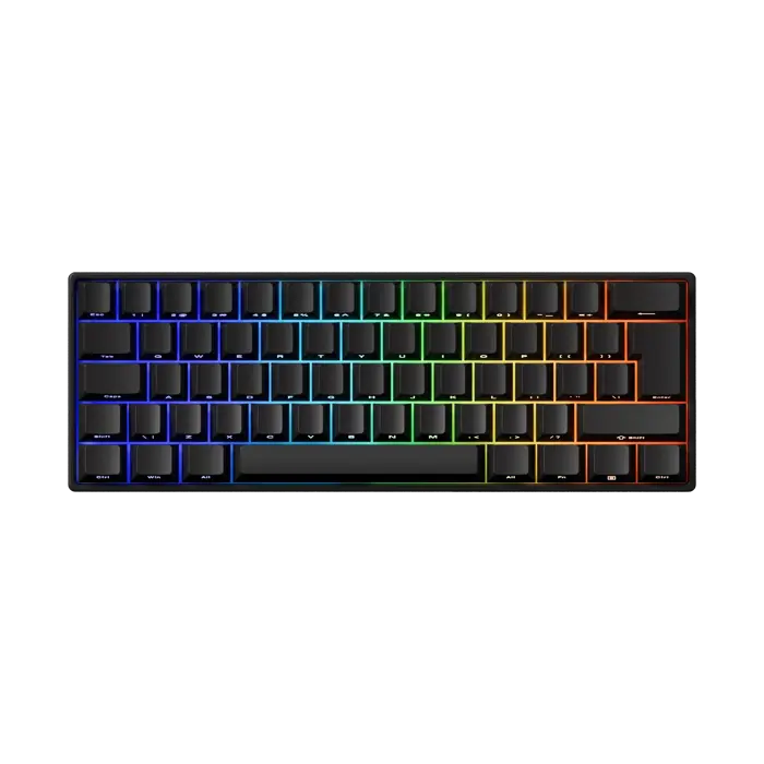 Akko MonsGeek FUN60 Max Wireless Gaming-Tastatur, RGB, Glare Magnetic Switch – schwarz, ANSI (US)-6975351386094