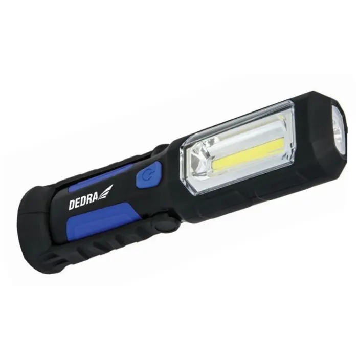 AKU FLASHLIGHT. 3W COB LED+1W USB POWER SUPPLY FOR 230V AND 12V