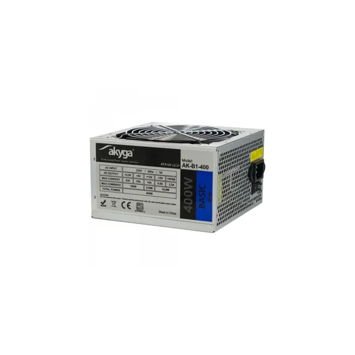 Akyga AK-B1-400 power supply unit 400 W 20+4 pin ATX ATX Green
