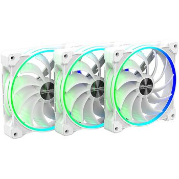 Alpenföhn 140mm Wing Boost 3 ARGB PWM fan, triple - white 84000000171