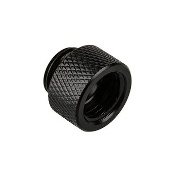 Alphacool icicle adapter straight G1/4 inch male to G1/4 inch female - black 