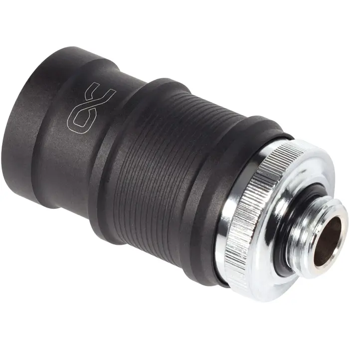 Alphacool ES quick release BLH1A PushIn Female AG, connection chrome/black (matt)