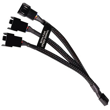 Alphacool Y-splitter 4-pin to 3x 4-pin PWM 15cm - black 18679