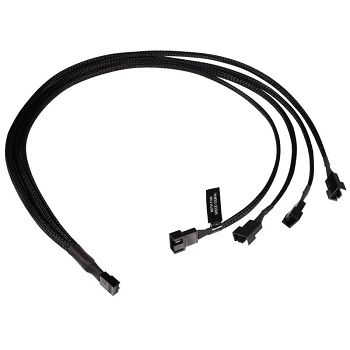 Alphacool Y-splitter 4-pin to 4x 4-pin PWM 60cm - black 18684