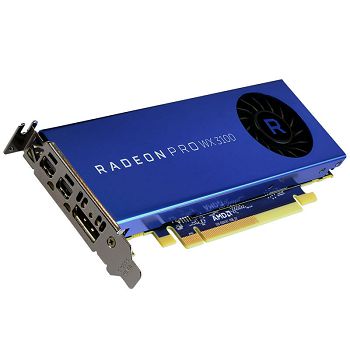 AMD Radeon Pro WX 3100, 4096 MB GDDR5, 2x mini DP, 1x DP - Low Profile 100-505999