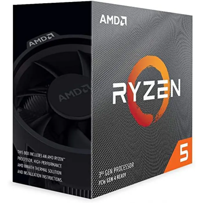 AMD Ryzen 5 5600X processor with Wraith Stealth cooler