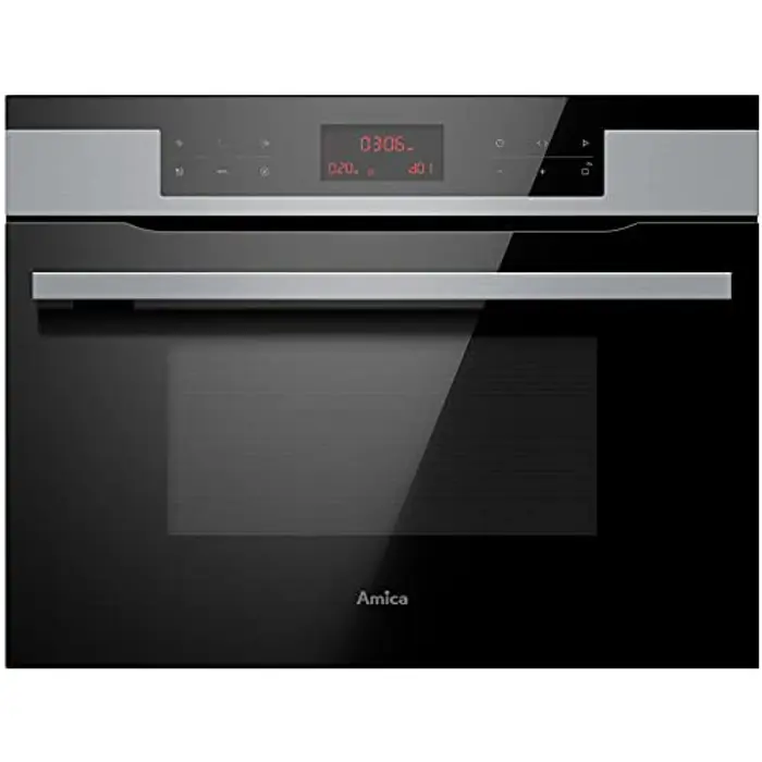 Amica oven EBC 841 600 E silver - Compact microwave function, hot air,