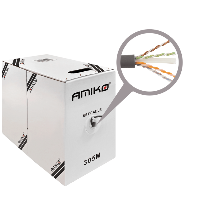 Amiko Mrežni FTP kabel, CAT6, CCA, 305 met - CAT6 FTP CCA 305m