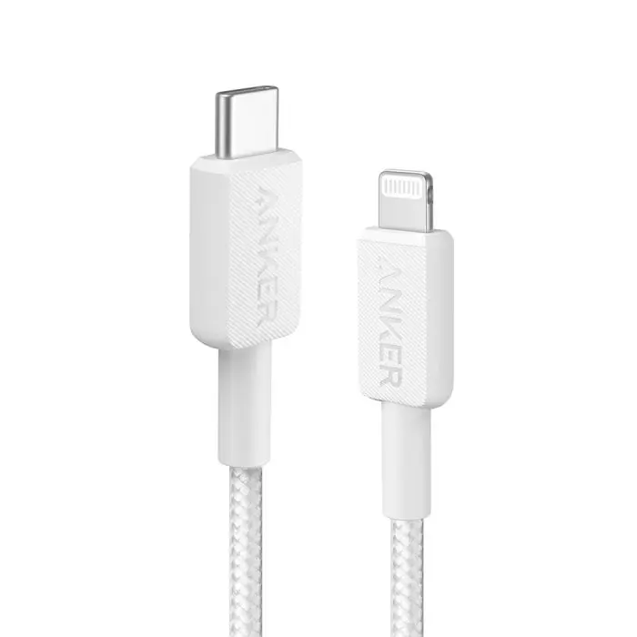 Anker 322 USB-C to Lightning braided cable 1.8m white