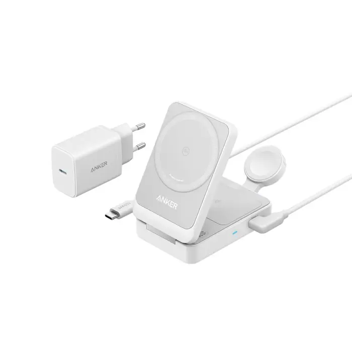 Anker MagGo stalak za bežično punjenje, 15W, bijeli (A25X1H21)